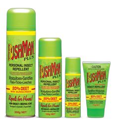 BUSHMANS PLUS AEROSOL 20 % DEET WITH SUNSCREEN 150GRAM 